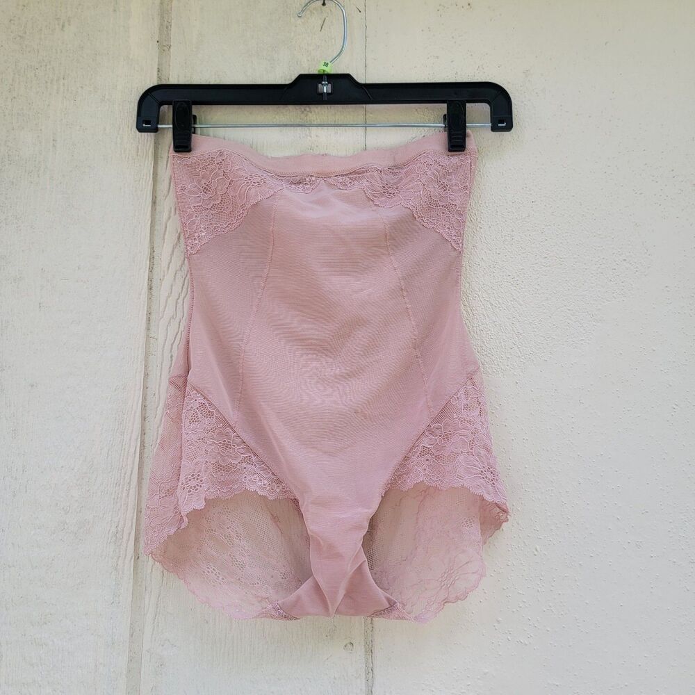 Spanx Spotlight on Lace High-Waisted Brief in Vintage Rose Lace Accents Size M